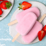 Polos de fresa y yogur