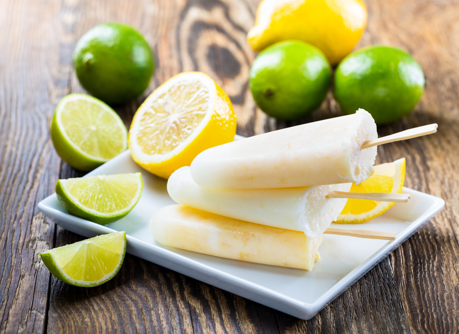Polos de limón caseros