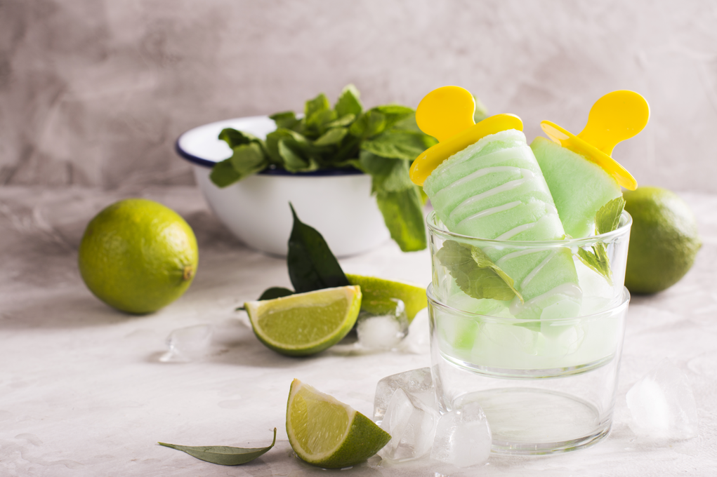 Polos de mojito caseros