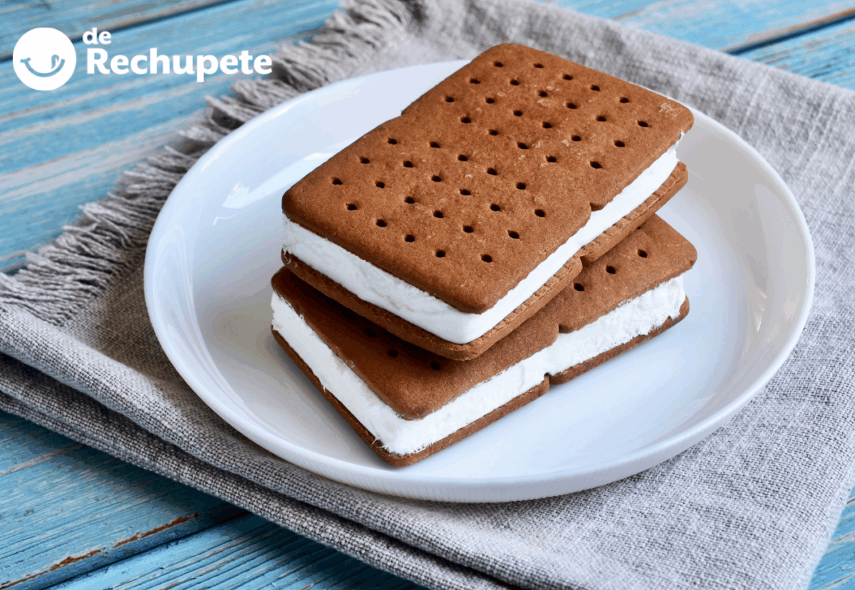 Helado de sandwich o sandwich helado