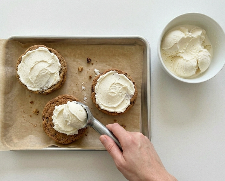 Helado de sandwich o sandwich helado