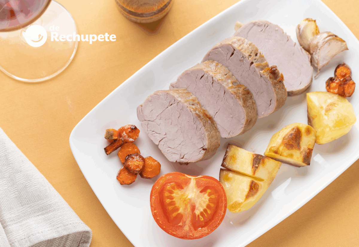 Solomillo de cerdo al horno con patatas