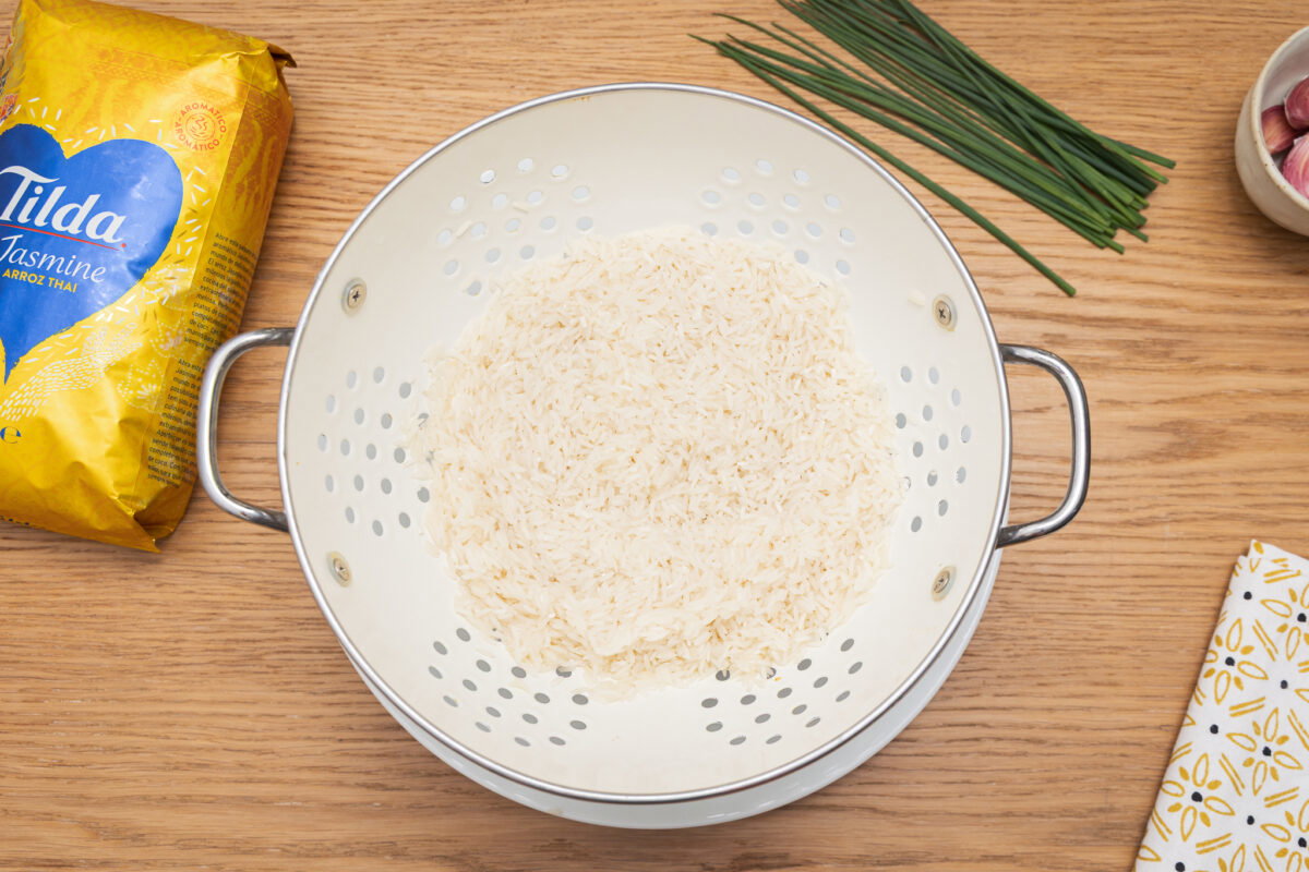 Arroz frito con ajo