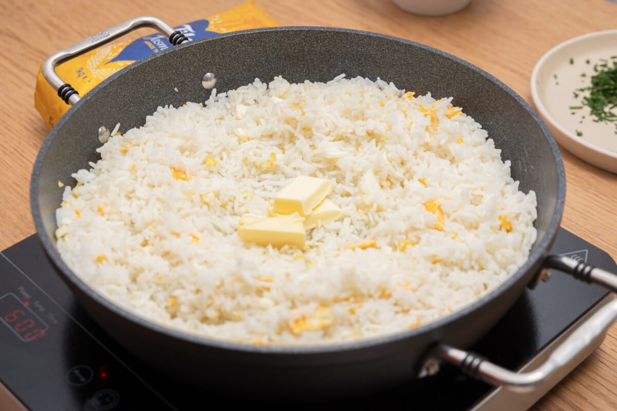 Arroz frito con ajo