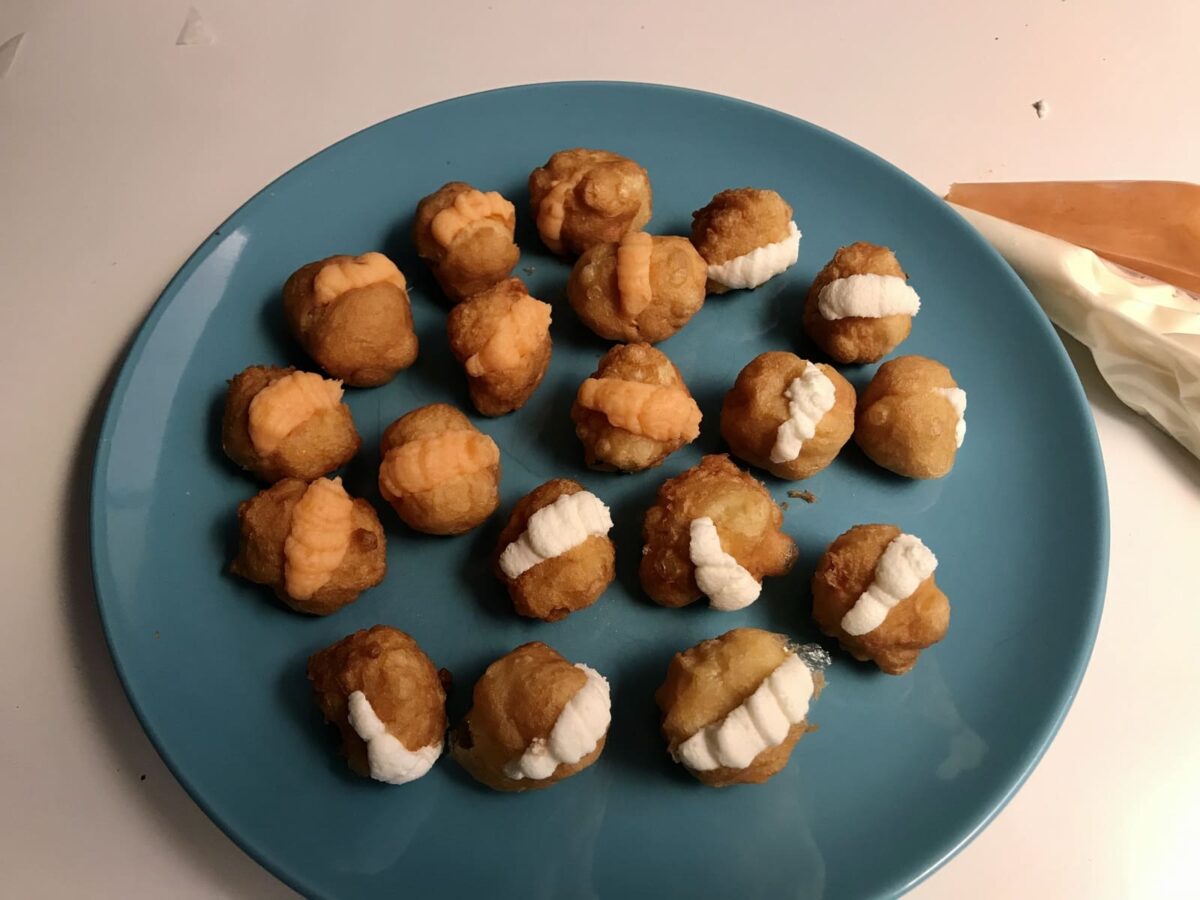 Buñuelos rellenos de crema de calabaza (18)