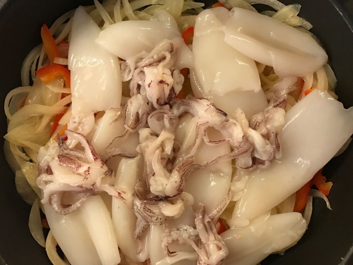 Chipirones encebollados 8