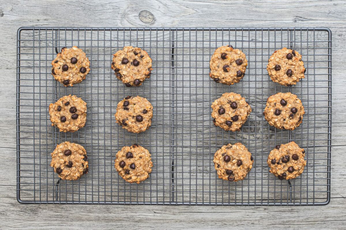 Galletas de avena, plátano y chocolate 10