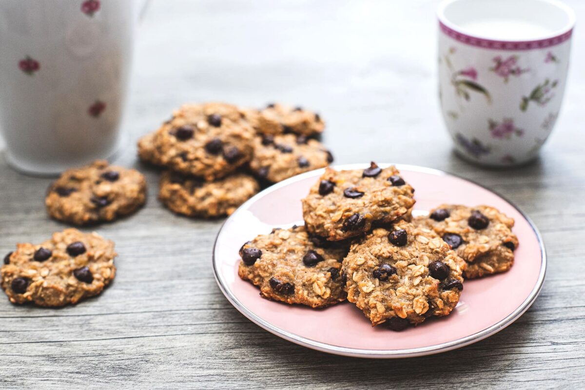 Galletas de avena, plátano y chocolate 12