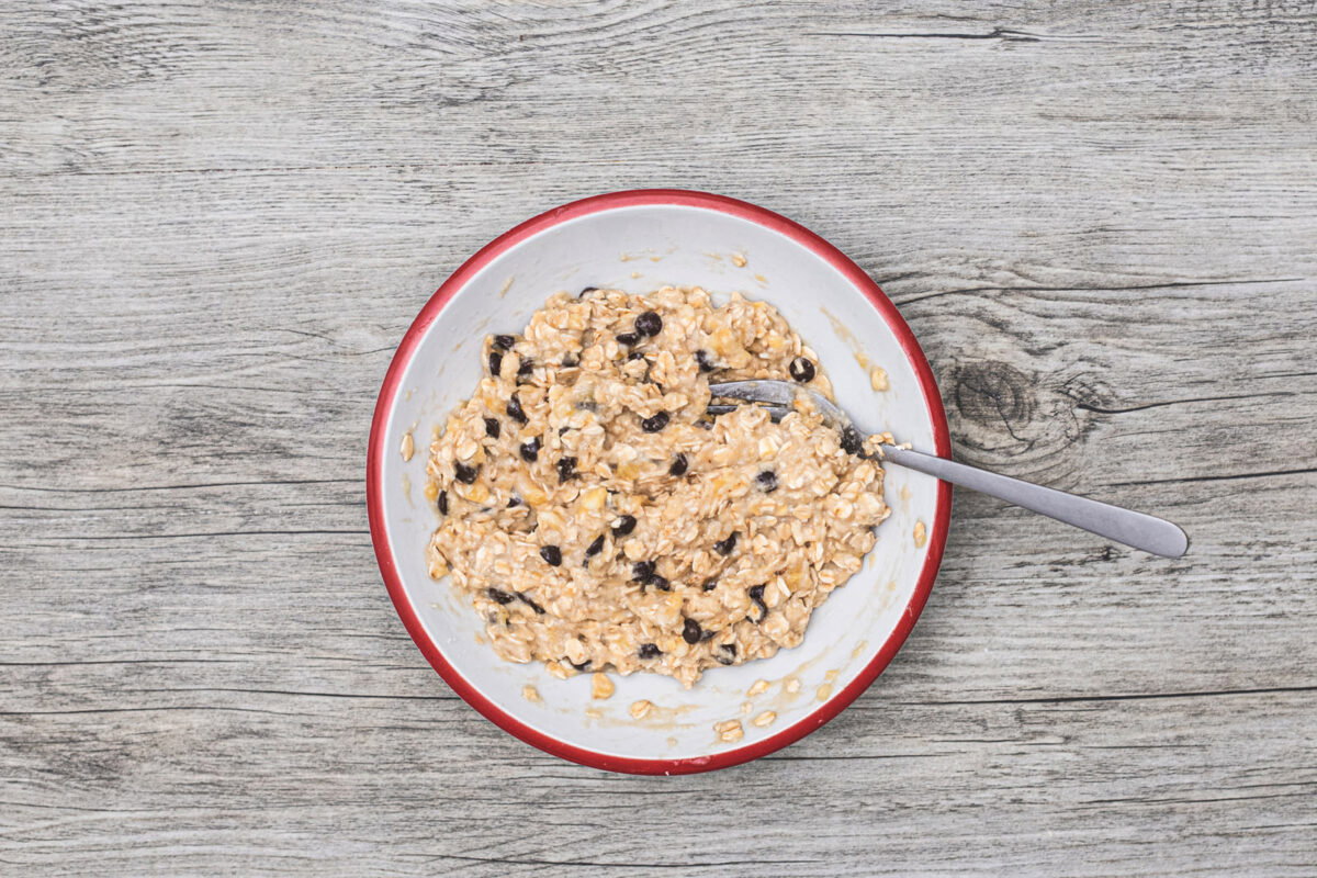 Galletas de avena, plátano y chocolate 5