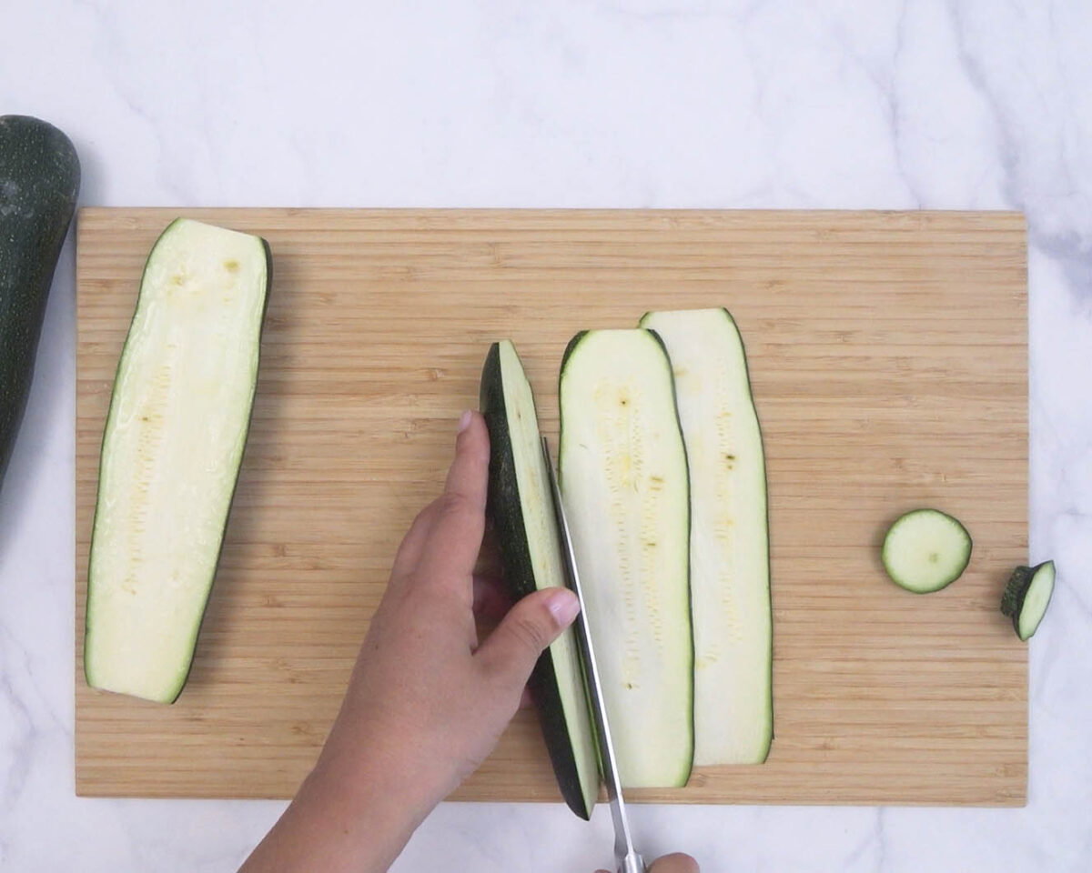 Lasaña de calabacín con queso 12