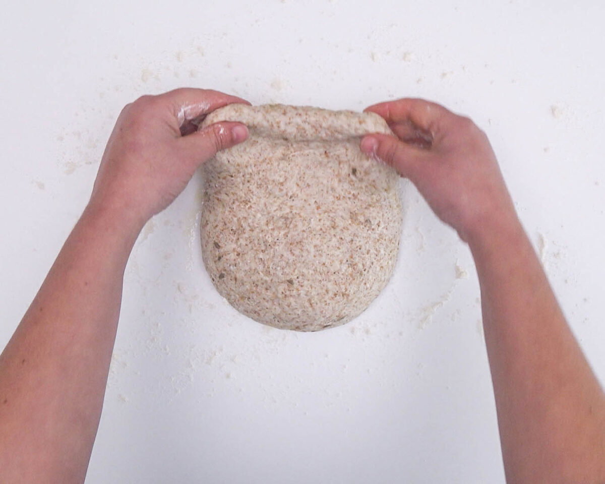 Pan integral casero, estilo chapata (12)
