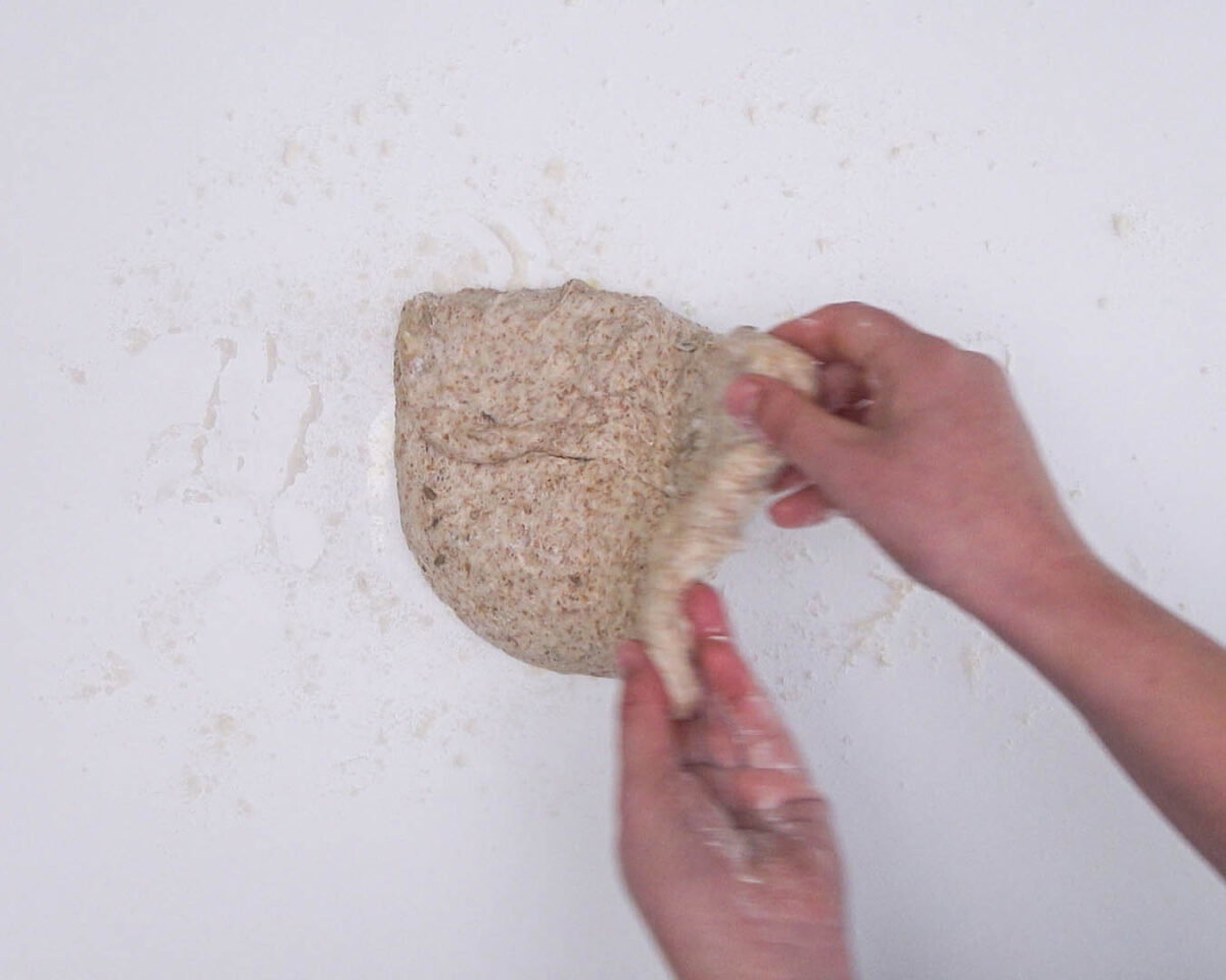 Pan integral casero, estilo chapata (13)