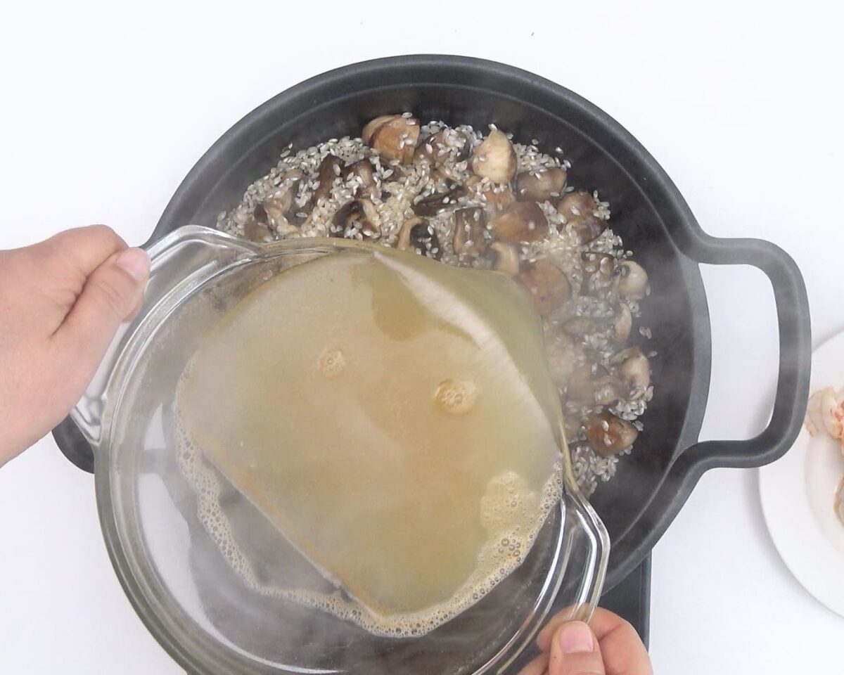 Risotto de champiñones Portobello y langostinos (16)