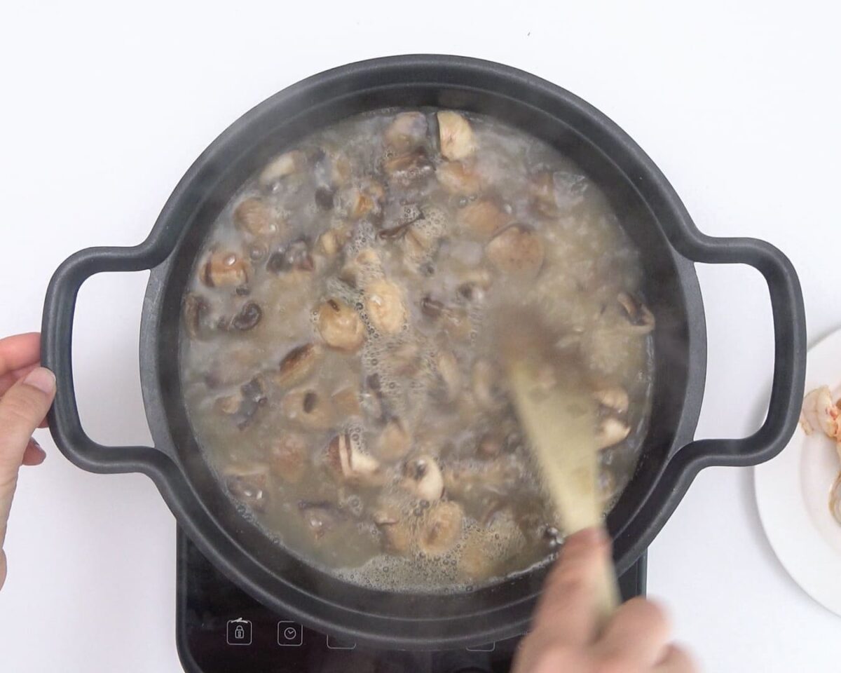 Risotto de champiñones Portobello y langostinos (17)