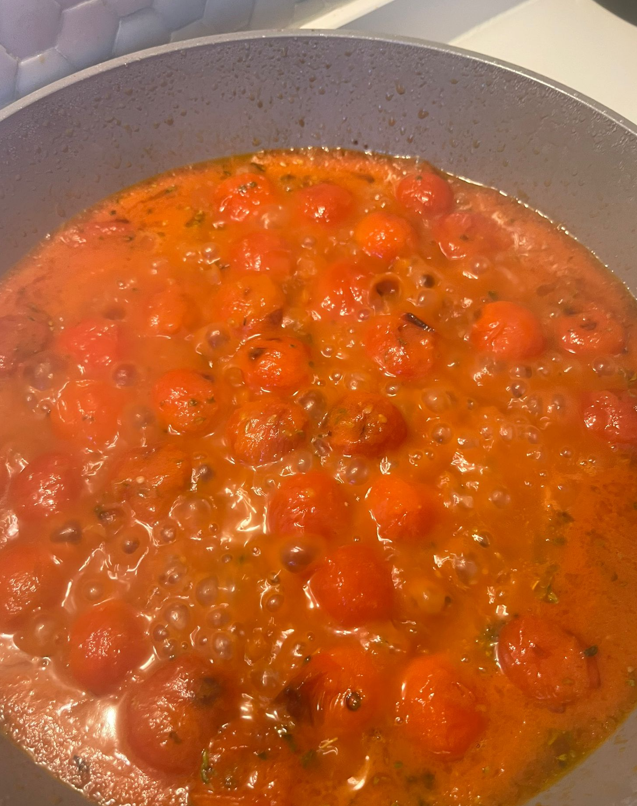Salsa de tomate Cherry rápida y sabrosa