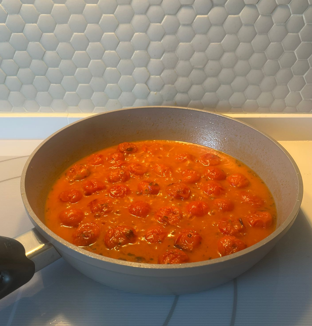 Salsa de tomate Cherry rápida y sabrosa
