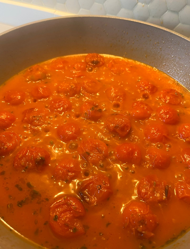 Salsa de tomate Cherry rápida y sabrosa