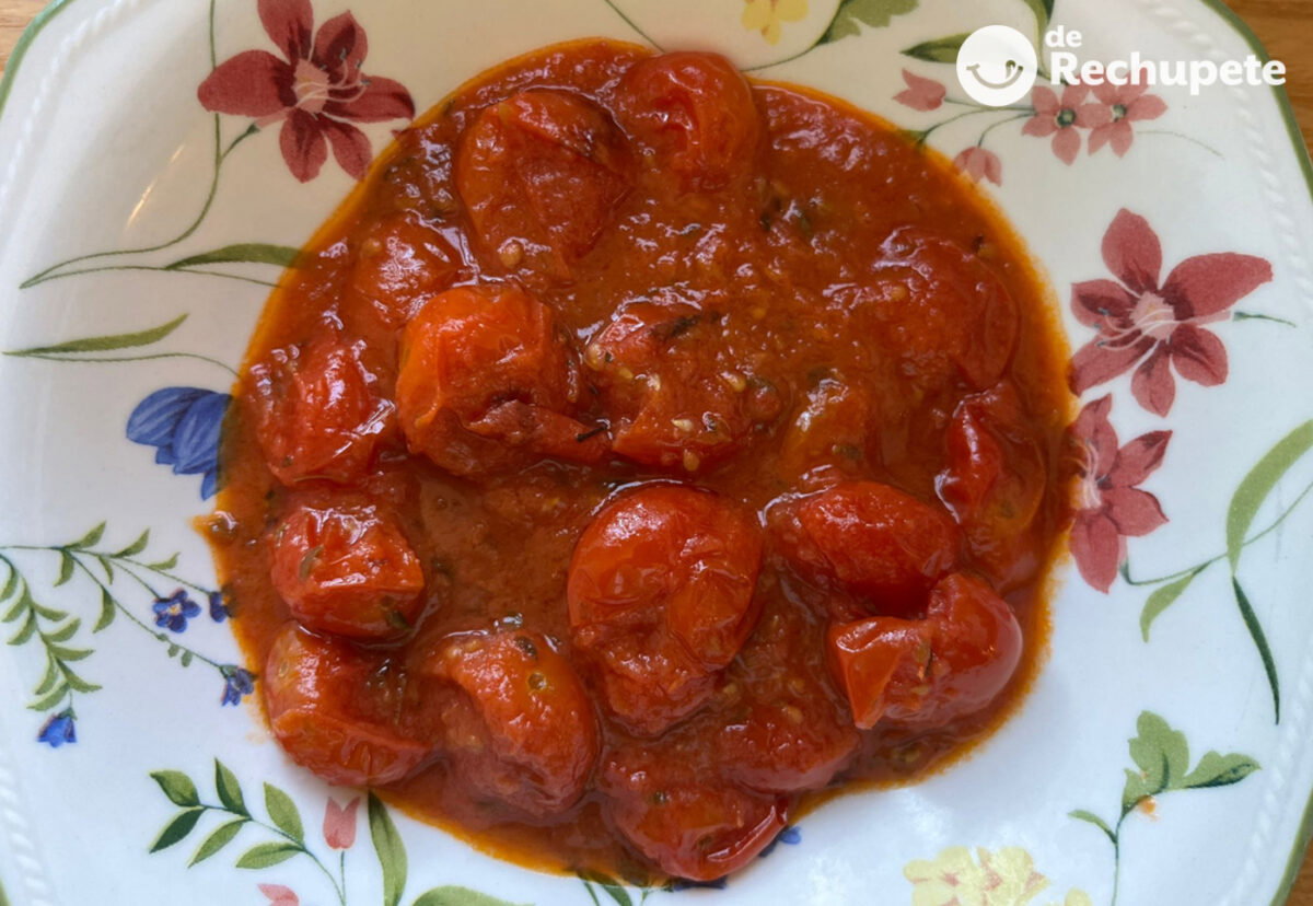Salsa de tomate Cherry rápida y sabrosa