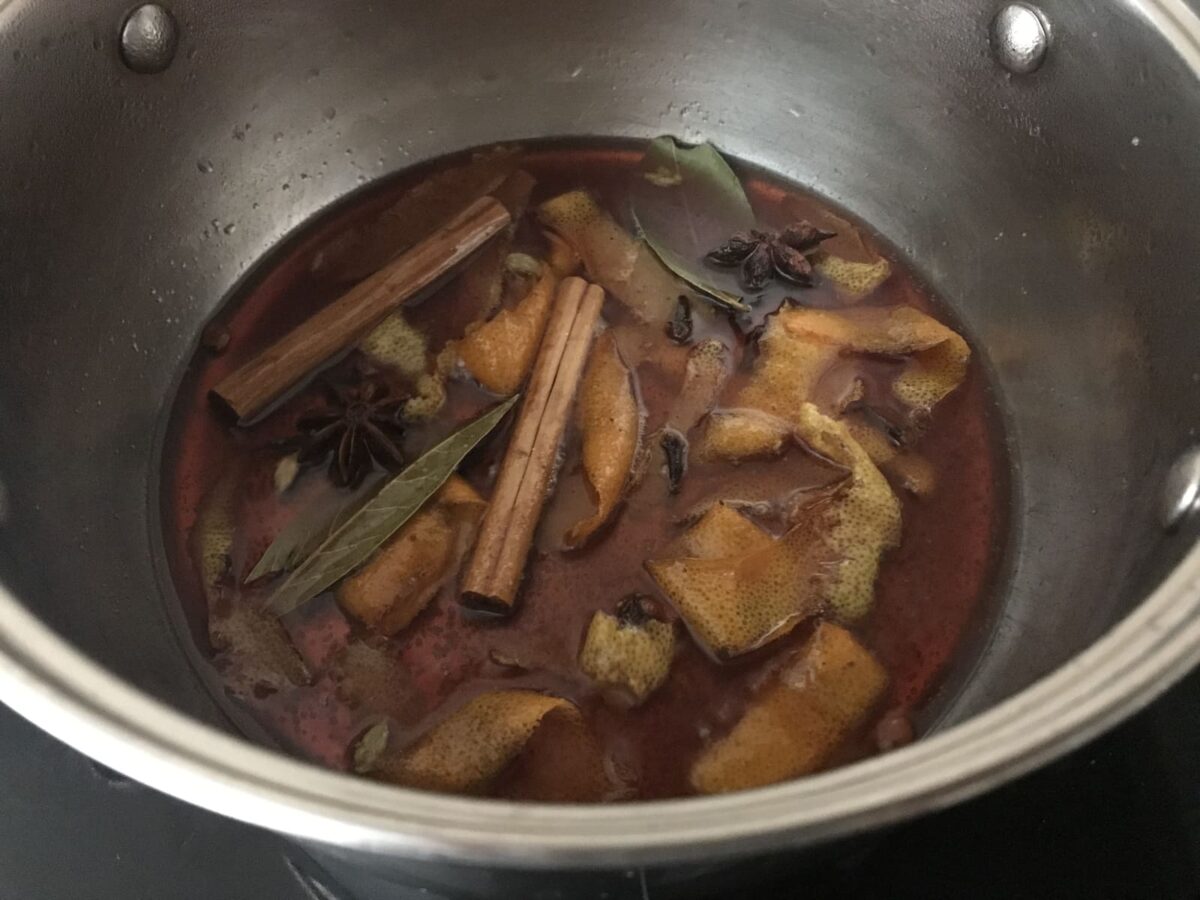 Vino caliente especiado de Navidad. Glühwein (7)