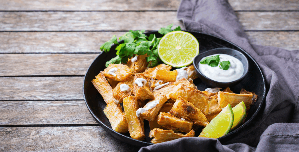 Yuca al horno o yuca asada