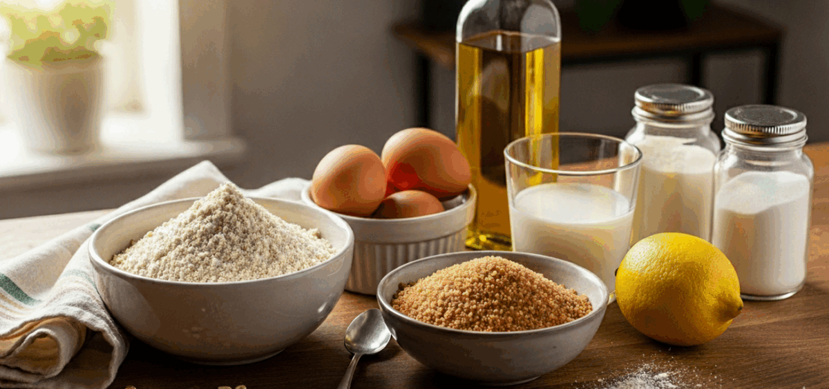 Bizcocho de avena y limón