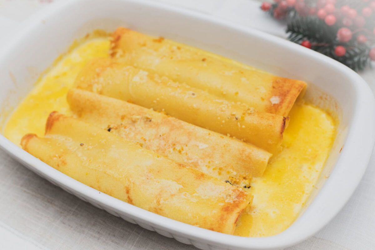 crepes rellenas de gambas y mejillones al azafrán (22)