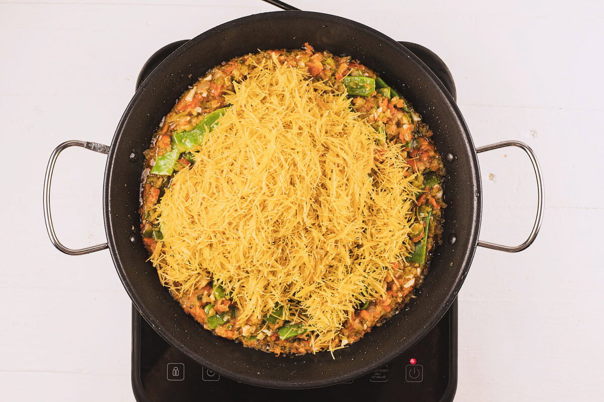 fideuá de verduras 14
