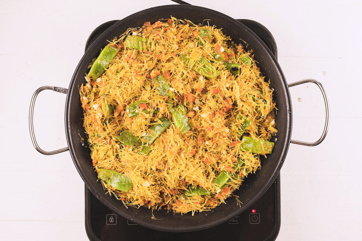 fideuá de verduras 15
