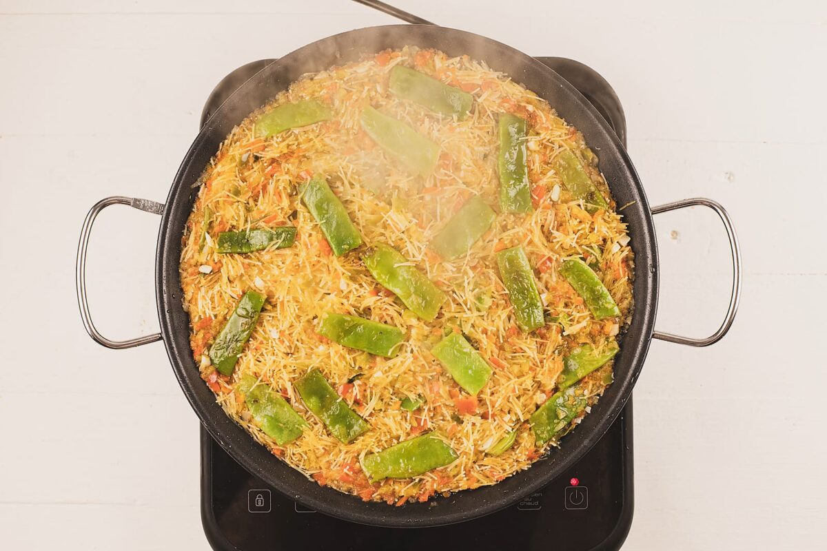 fideuá de verduras 18