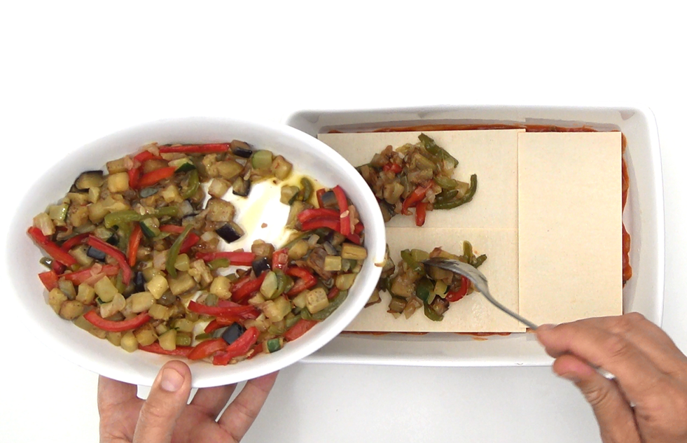 Lasaña de verduras fácil