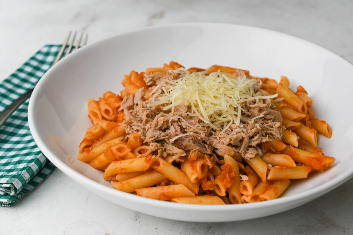 macarrones con atún y tomate 11