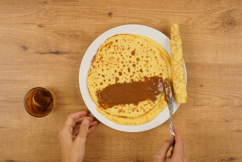Panqueques con dulce de leche, fáciles y golosos