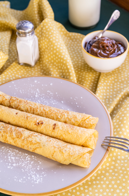 Panqueques con dulce de leche, fáciles y golosos