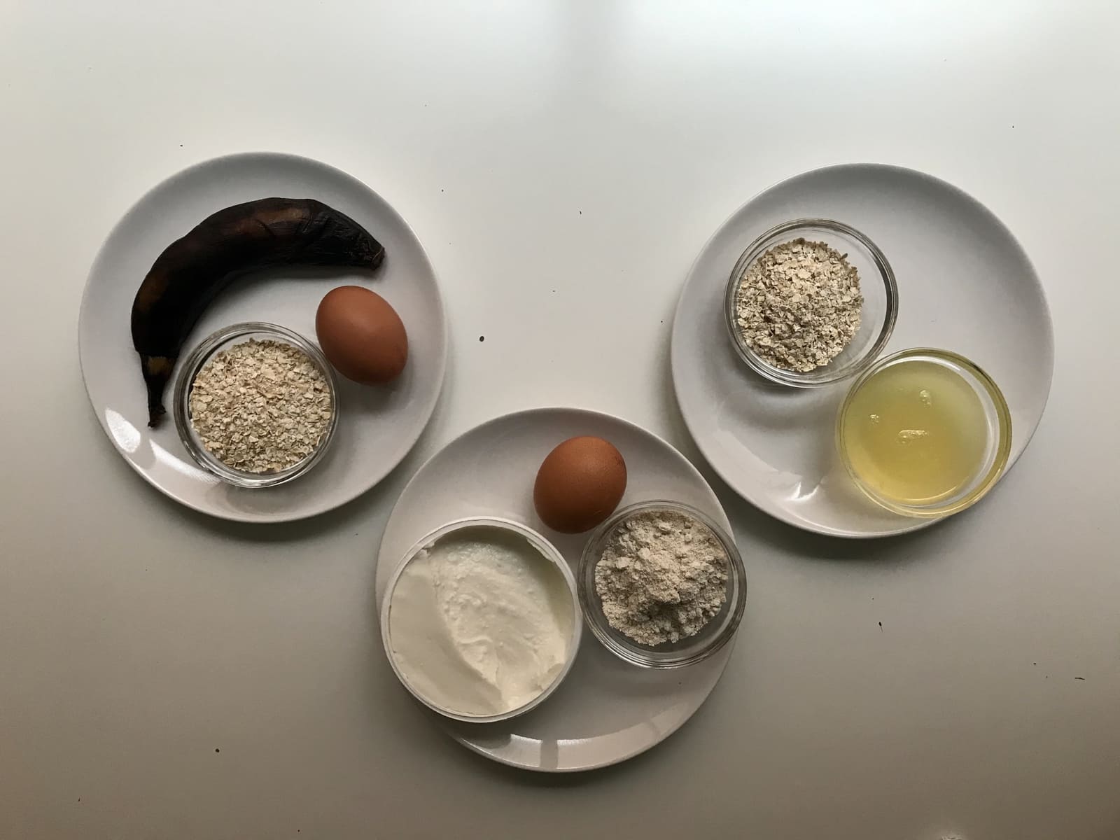 Receta de tortitas de avena: ingredientes