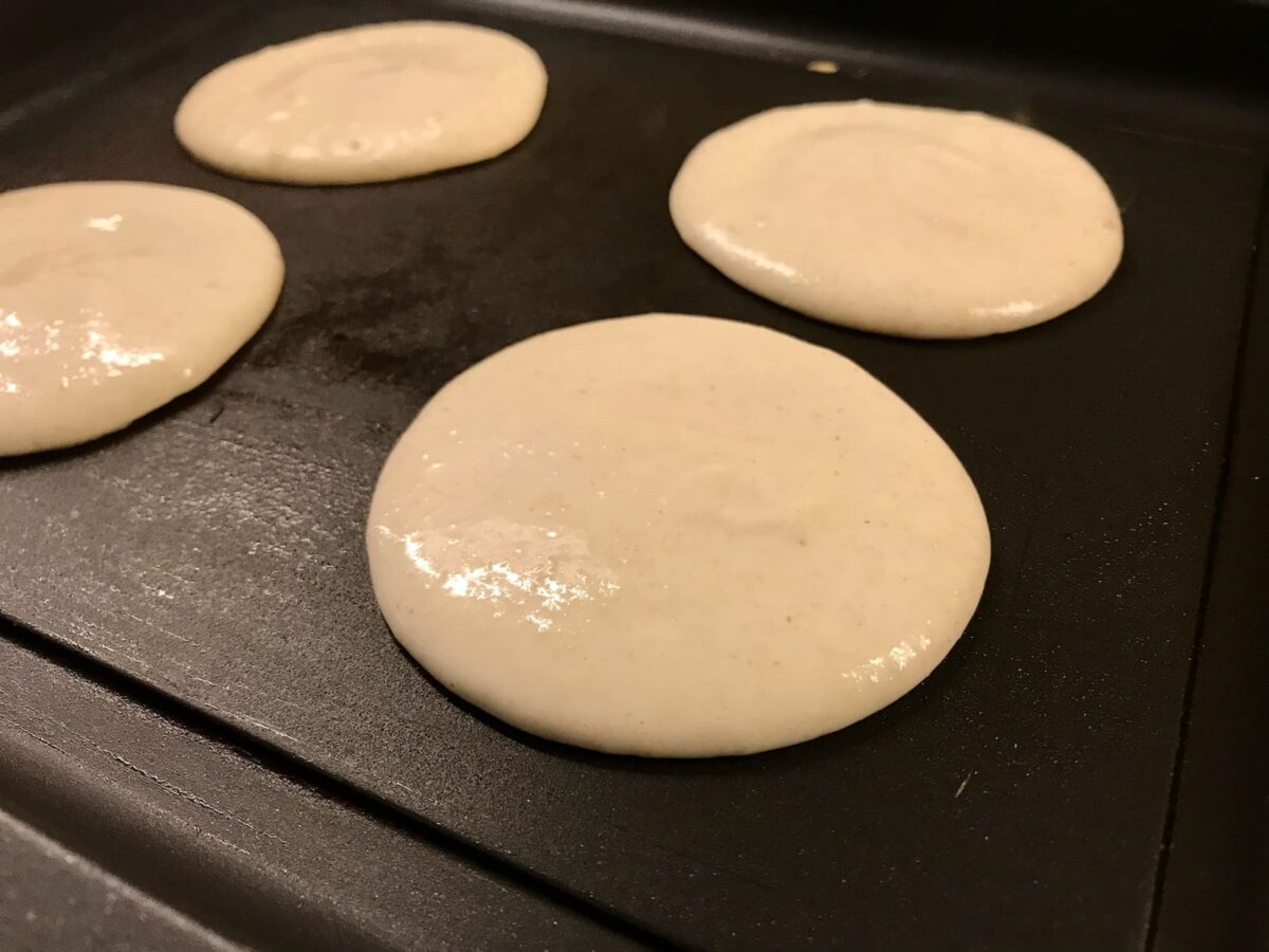 Receta de tortitas de avena: cocinar en plancha