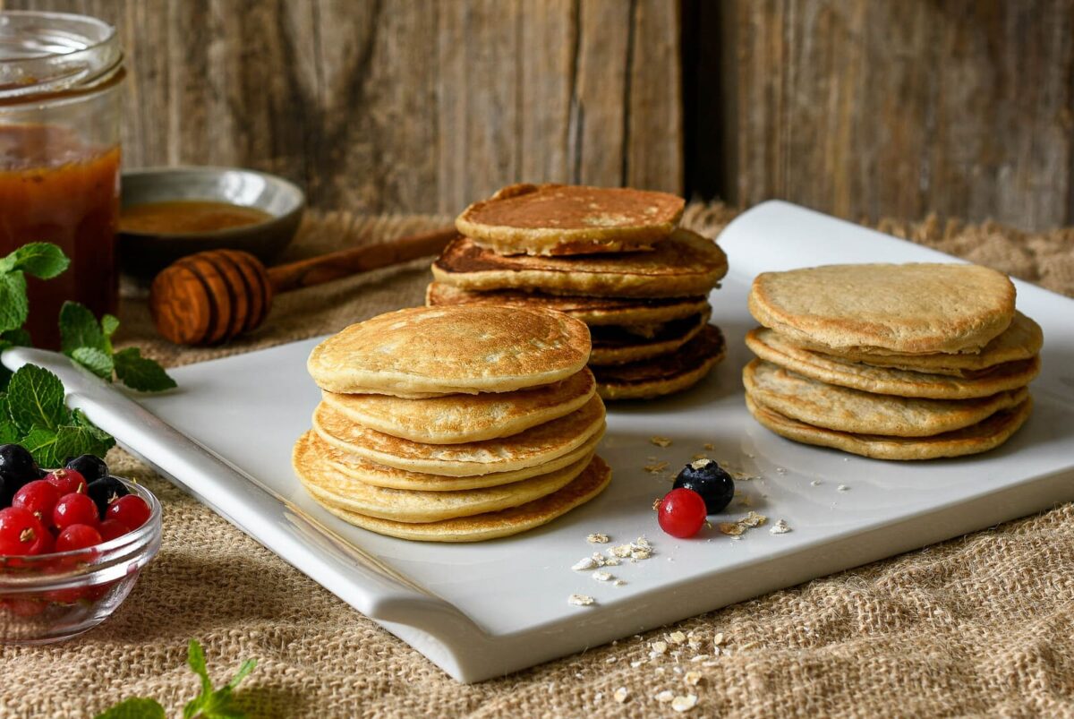 Receta de tortitas de avena: propuesta de presentación