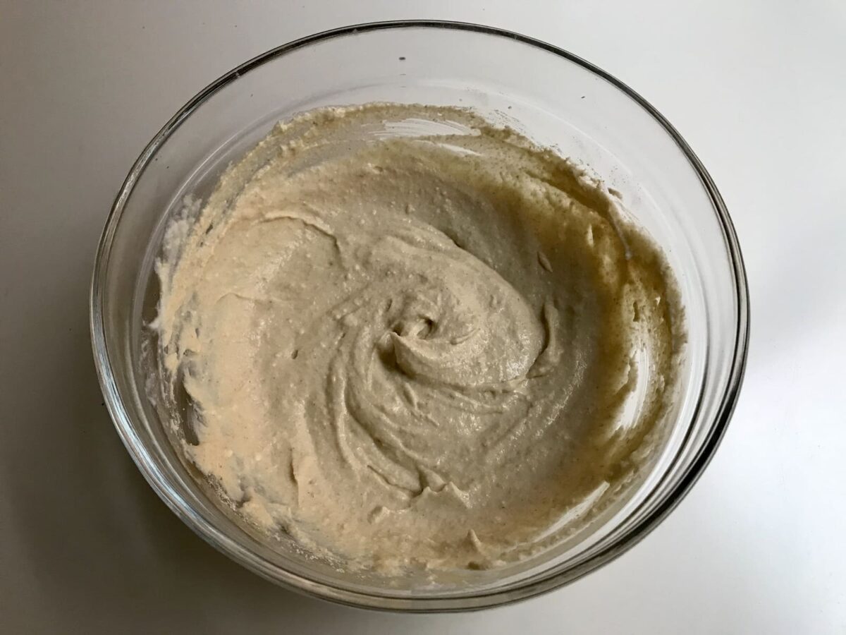 Receta de tortitas de avena: mezclar