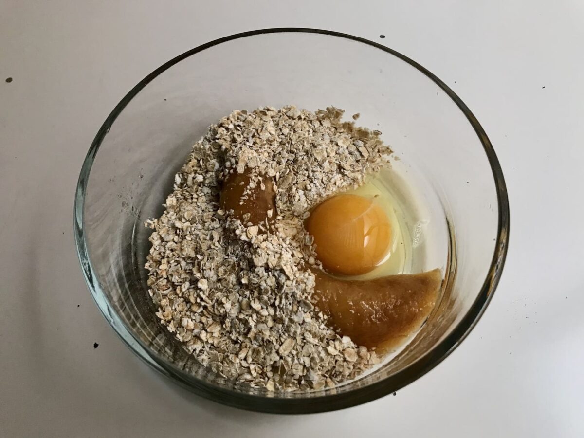 Receta de tortitas de avena con plátano: ingredientes