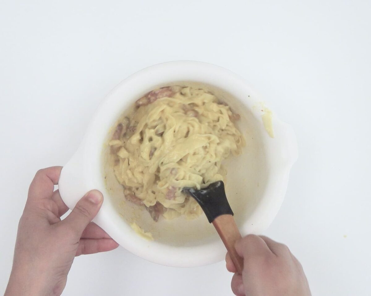 pasta fresca con salsa carbonara 17