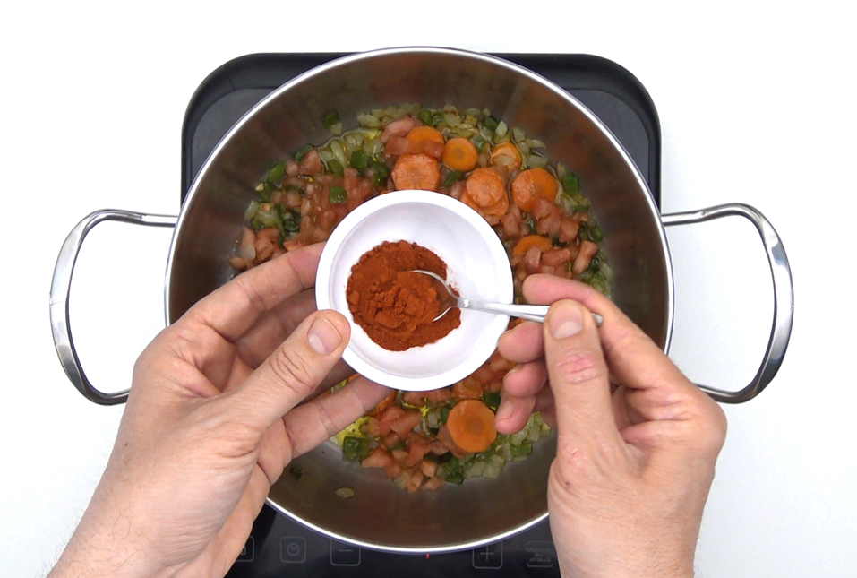 Potaje de garbanzos con arroz