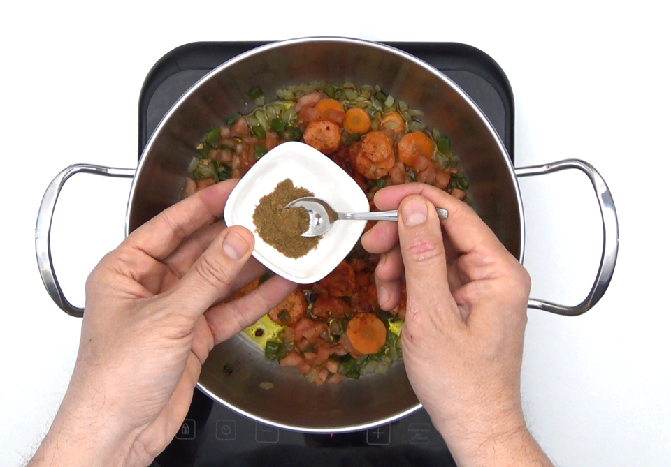 Potaje de garbanzos con arroz