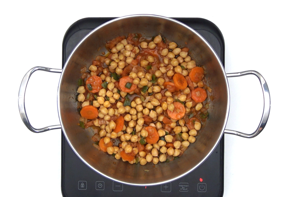 Potaje de garbanzos con arroz