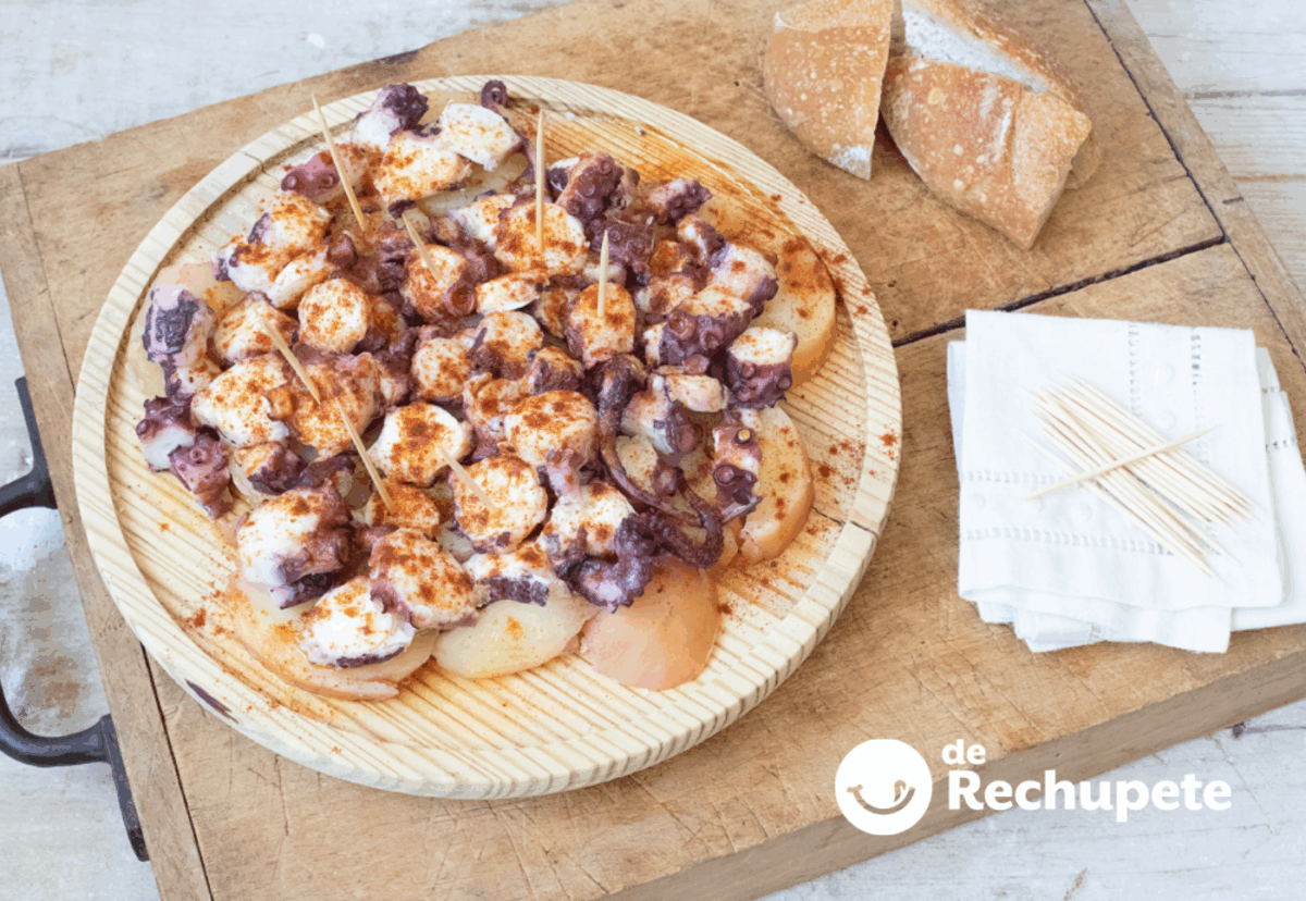 Cómo cocer pulpo en olla express. Pulpo a la gallega