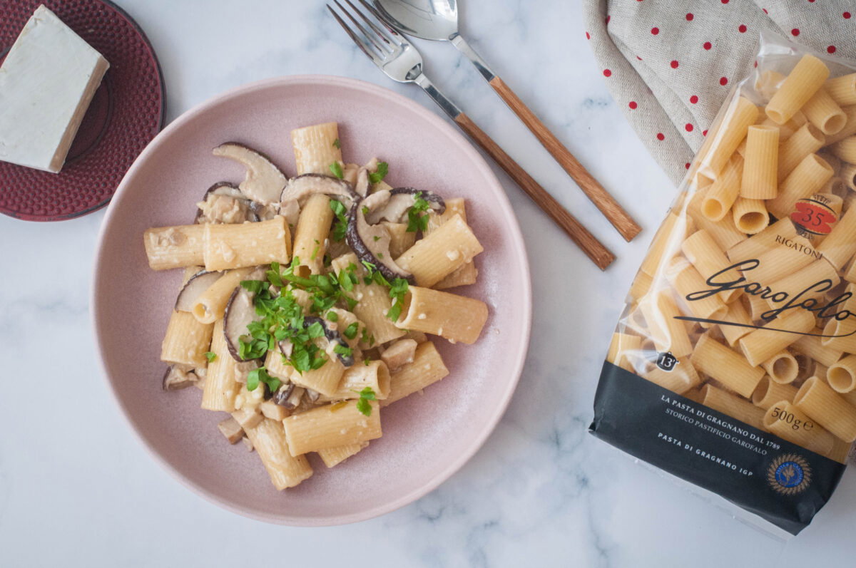 rigatoni con setas boletus y queso brie (2)