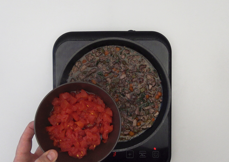 Ñoquis con salsa boloñesa