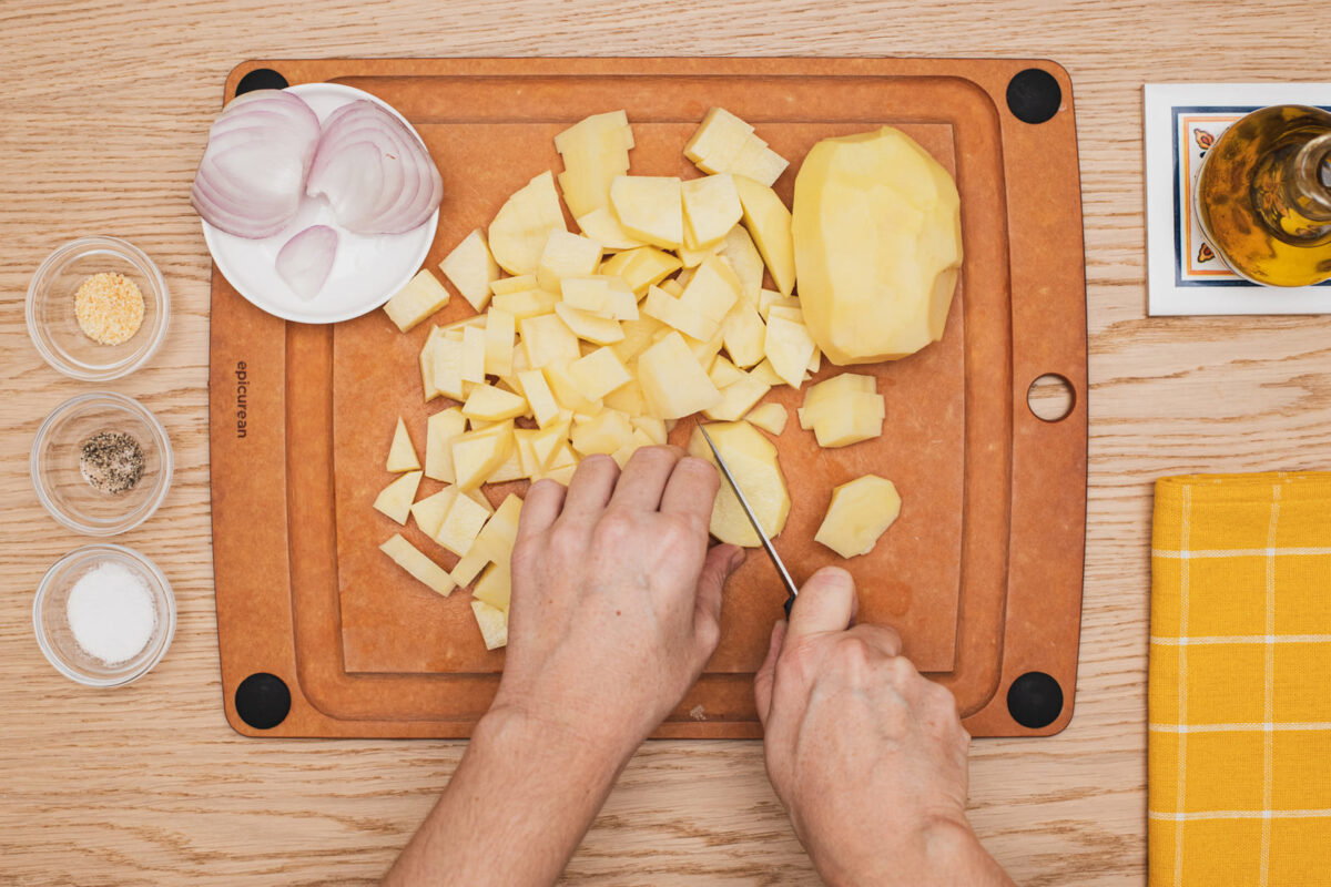 tortilla de patatas al microondas 2