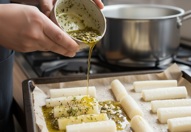 Yuca al horno o yuca asada