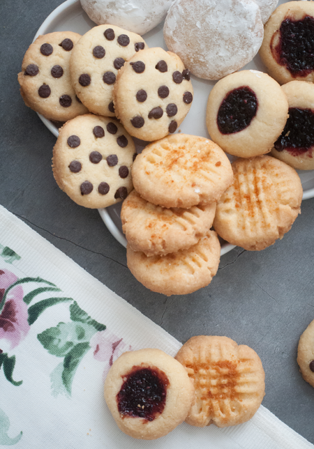 4 tipos de galletas de mantequilla