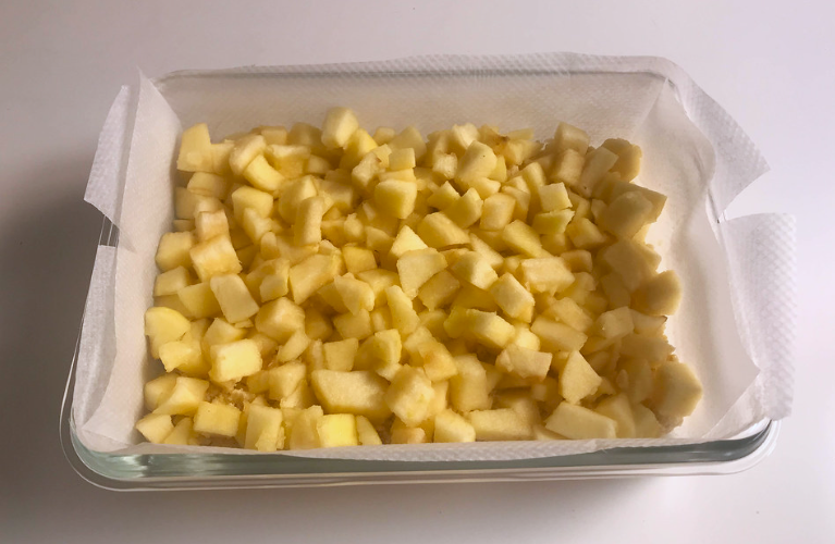 Pasteles de manzana estilo crumble