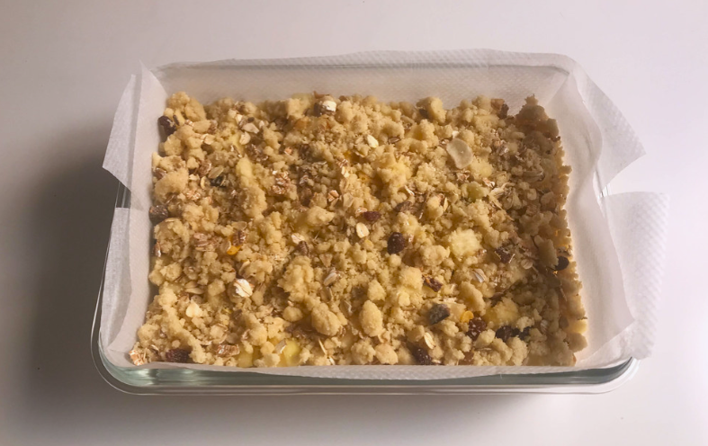 Pasteles de manzana estilo crumble